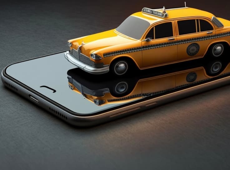 Decorative shape accent for Lansing NY Taxi and car Service section background