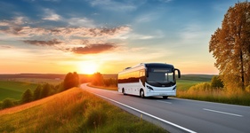 Lansing NY motorcoach bus for 30 to 56 passengers, long trips and big groups